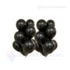 "Metallic black balloons for birthday, wedding, and party decoration – Premium quality rubber balloons from DecorationKart."
