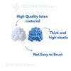 "Metallic White and Blue Balloons Pack of 100 – Perfect for Birthday, Anniversary, and Party Decorations – Buy Online at DecorationKart"