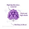 "Metallic Purple Balloons for Birthday, Anniversary & Party Decorations – High-Quality Rubber Balloons from DecorationKart"