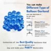 "Blue metallic balloons by Decorationkart for vibrant party and event decorations."