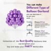 "Metallic Purple Balloons for Birthday, Anniversary & Party Decorations – High-Quality Rubber Balloons from DecorationKart"