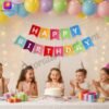 DECORATIONkart HAPPY BIRTHDAY Multicolor Card Banner with 13 vibrant paper letters for kids’ birthday, milestone celebration, and festive party décor