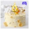 Number 0 birthday candle for cake, ideal for party decoration and milestone birthdays