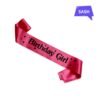 Red Birthday Girl Sash – Satin Party Accessory for Kids
